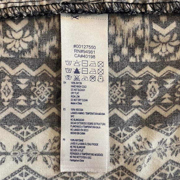 2/$25 Forever 21 Black and White Print Kimono Style Blazer Size Large - Picture 14 of 14